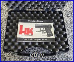 Heckler & Koch HK H&K. 40 S&W USP Compact Factory Black Plastic Foam Pistol Case