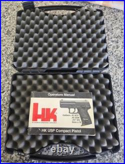 Heckler & Koch HK H&K. 40 S&W USP Compact Factory Black Plastic Foam Pistol Case