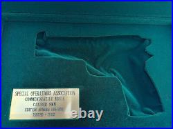 Hi-Power walnut display case- Special Operations Association- limited edition Hi-Power walnut display case- Special Operations Association- limited edition