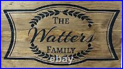 Hidden Gun Storage Cabinet Customizable Family Name, Personalized Concealed Gun