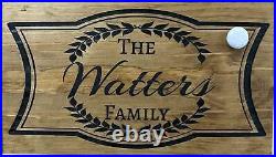 Hidden Gun Storage Cabinet Customizable Family Name, Personalized Concealed Gun