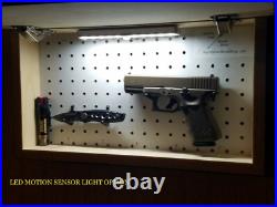 Hidden Gun Storage Handgun Wall Safe Flag Concealment Cabinet Ammo Box Case