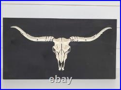 Hidden Gun Storage Longhorn Skull Concealment Cabinet Handgun Secret Case