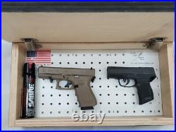 Hidden Gun Storage Longhorn Skull Concealment Cabinet Handgun Secret Case