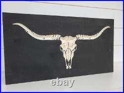 Hidden Gun Storage Longhorn Skull Concealment Cabinet Handgun Secret Case