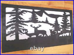 Hidden Gun Storage Nature Deer Scene Concealment Handgun Cabinet Secret Case