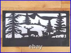 Hidden Gun Storage Nature Deer Scene Concealment Handgun Cabinet Secret Case