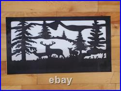 Hidden Gun Storage Nature Deer Scene Concealment Handgun Cabinet Secret Case