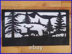 Hidden Gun Storage Nature Deer Scene Concealment Handgun Cabinet Secret Case