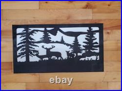 Hidden Gun Storage Nature Deer Scene Concealment Handgun Cabinet Secret Case