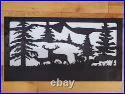 Hidden Gun Storage Nature Deer Scene Concealment Handgun Cabinet Secret Case