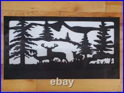 Hidden Gun Storage Nature Deer Scene Concealment Handgun Cabinet Secret Case