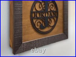 Hidden Gun Storage Personalized Concealment Case with 3D Family Name Monogram