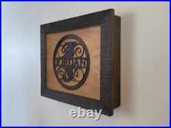 Hidden Gun Storage Personalized Concealment Case with 3D Family Name Monogram