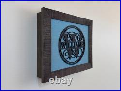 Hidden Gun Storage Personalized Concealment Case with 3D Family Name Monogram Hidden Gun Storage Personalized Concealment Case with 3D Family Name Monogram