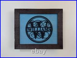 Hidden Gun Storage Personalized Concealment Case with 3D Family Name Monogram