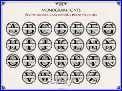 Hidden Gun Storage Personalized Concealment Case with 3D Family Name Monogram