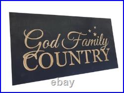 Hidden gun storage safe concealment cabinet firearm case box God Family Country