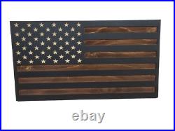 Hidden handgun storage. American flag gun concealment cabinet. Wall stash case