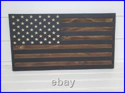 Hidden handgun storage. American flag gun concealment cabinet. Wall stash case