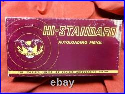 High Standard Autoloading Pistol Box, Hi Standard Military Grip Trophy Model