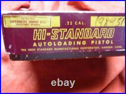 High Standard Autoloading Pistol Box, Hi Standard Military Grip Trophy Model