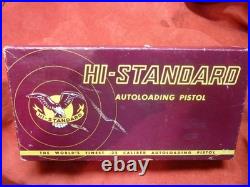 High Standard Autoloading Pistol Box, Hi Standard Military Grip Trophy Model
