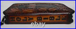 Holy Bible Concealed Carry Hand Crafted Tooled Leather Gun Rug Case Brown/black