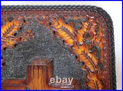 Holy Bible Concealed Carry Hand Crafted Tooled Leather Gun Rug Case Brown/black