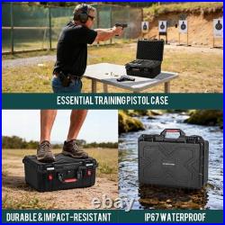 HydroCase Gun Case For Multiple Handguns, 5 16.5 x 12.8 x 7.1, Black