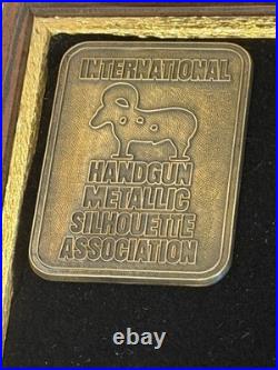 IHMSA Factory presentation Gun Pistol box case wood Ultra Rare 1 of 1