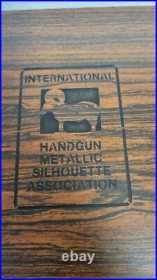 International Handgun Metallic Silhouette ASSN. Empty Wooden Case / box