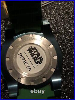 Invicta 52mm Star Wars With Case BOBA Fett Tachymeter Watch Model 27231 Rare