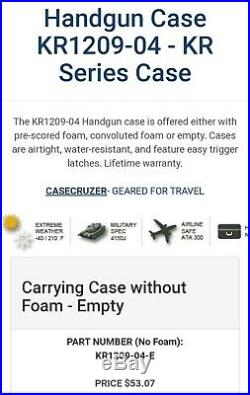 KR1209-04 Hand Gun Case
