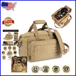 Khaki 2.0 Pistol Range Bag Lockable Soft Carrying Gun Case with MOLLE System Khaki 2.0 Pistol Range Bag Lockable Soft Carrying Gun Case with MOLLE System