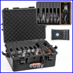 Kinghardcase Gun Case for Handguns, Pre-Cut Multiple Pistols Case Shockproof