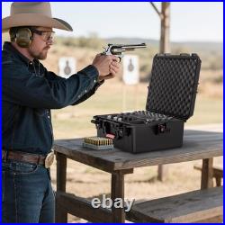 Kinghardcase Gun Case for Handguns, Pre-Cut Multiple Pistols Case Shockproof