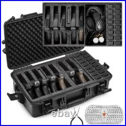Kinghardcase TSA Gun Case for 7 Handguns Waterproof & Shock Proof Handgun C