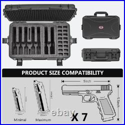 Kinghardcase TSA Gun Case for 7 Handguns Waterproof & Shock Proof Handgun C Kinghardcase TSA Gun Case for 7 Handguns Waterproof & Shock Proof Handgun C