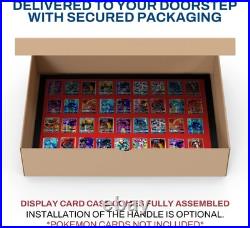 Knife Display Case Gun Pistol 22 x 18 x 4 USA Trade Show Revolver Wood Black Box