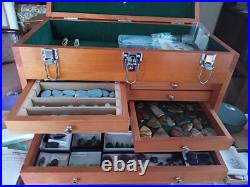 Knife Display Case Walnut & Black 8 Drawer Pistol Gun Wood Cabinet EDC Chest Box Knife Display Case Walnut & Black 8 Drawer Pistol Gun Wood Cabinet EDC Chest Box