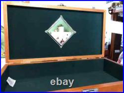 Knife Display Case Walnut & Black 8 Drawer Pistol Gun Wood Cabinet EDC Chest Box Knife Display Case Walnut & Black 8 Drawer Pistol Gun Wood Cabinet EDC Chest Box