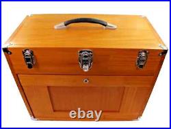 Knife Display Case Walnut & Black 8 Drawer Pistol Gun Wood Cabinet EDC Chest Box Knife Display Case Walnut & Black 8 Drawer Pistol Gun Wood Cabinet EDC Chest Box