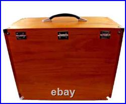 Knife Display Case Walnut & Black 8 Drawer Pistol Gun Wood Cabinet EDC Chest Box Knife Display Case Walnut & Black 8 Drawer Pistol Gun Wood Cabinet EDC Chest Box