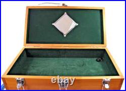 Knife Display Case Walnut & Green 8 Drawer Pistol Gun Wood Cabinet EDC Chest Box Knife Display Case Walnut & Green 8 Drawer Pistol Gun Wood Cabinet EDC Chest Box