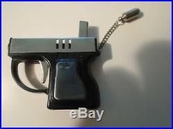 LAUREL Mini Pistol Hand Gun Lighter with case. Tested. With case made in japan