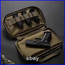 LIVANS Tactical Pistol Gun Case Padded Handgun Case Double Pistol Wallet Hand