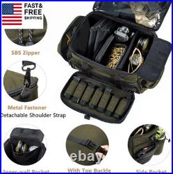 Large Pistol Range Bag Shooting Tactical Gun Range Bag Pistol Cases, Gun Bags
