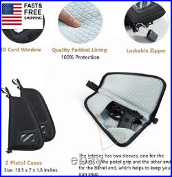 Large Pistol Range Bag Shooting Tactical Gun Range Bag Pistol Cases, Gun Bags