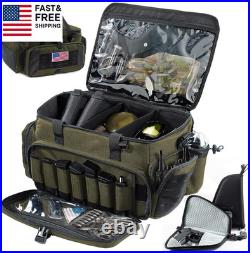 Large Pistol Range Bag Shooting Tactical Gun Range Bag Pistol Cases, Gun Bags